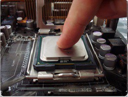 Pressão no Processador sobre a massa termica